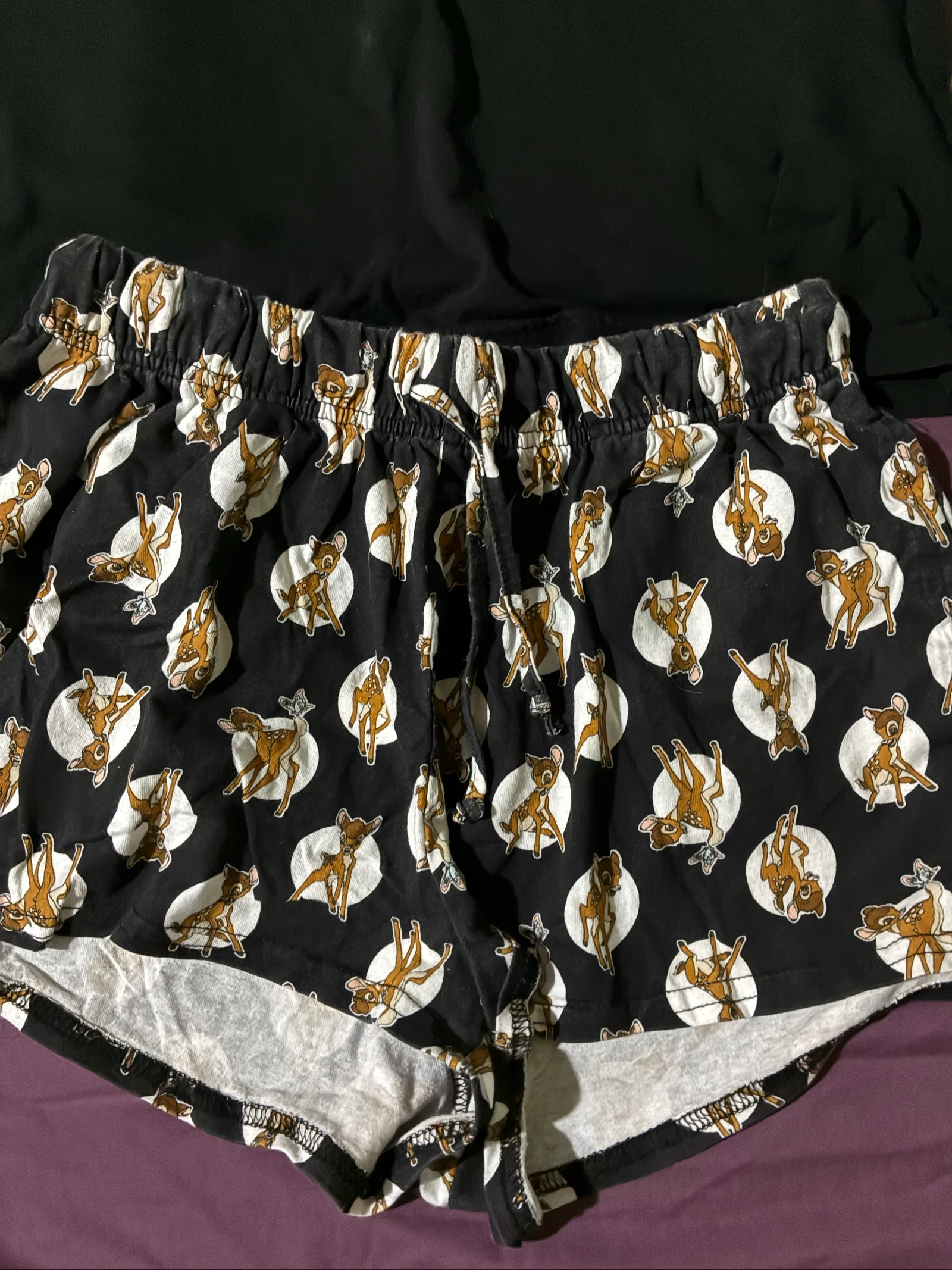 Pyjama Disney Bambi Undiz noir – Ensemble t-shirt + short – Taille M – photo 3